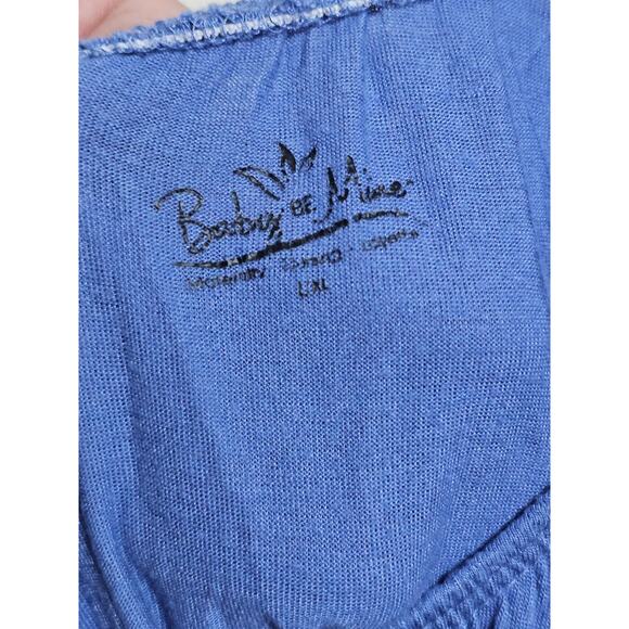 Bamboo Baby Be Mine Nursing Nightgown Shoulder and Back Snaps Size L/xl (905) - Picture 5 of 7